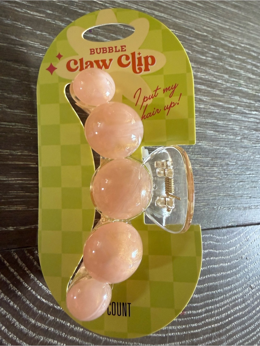 NWT Bubble Claw Clip - neutral pink Hair Clip